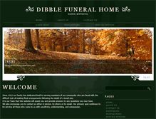 Tablet Screenshot of dibblefuneralhome.com